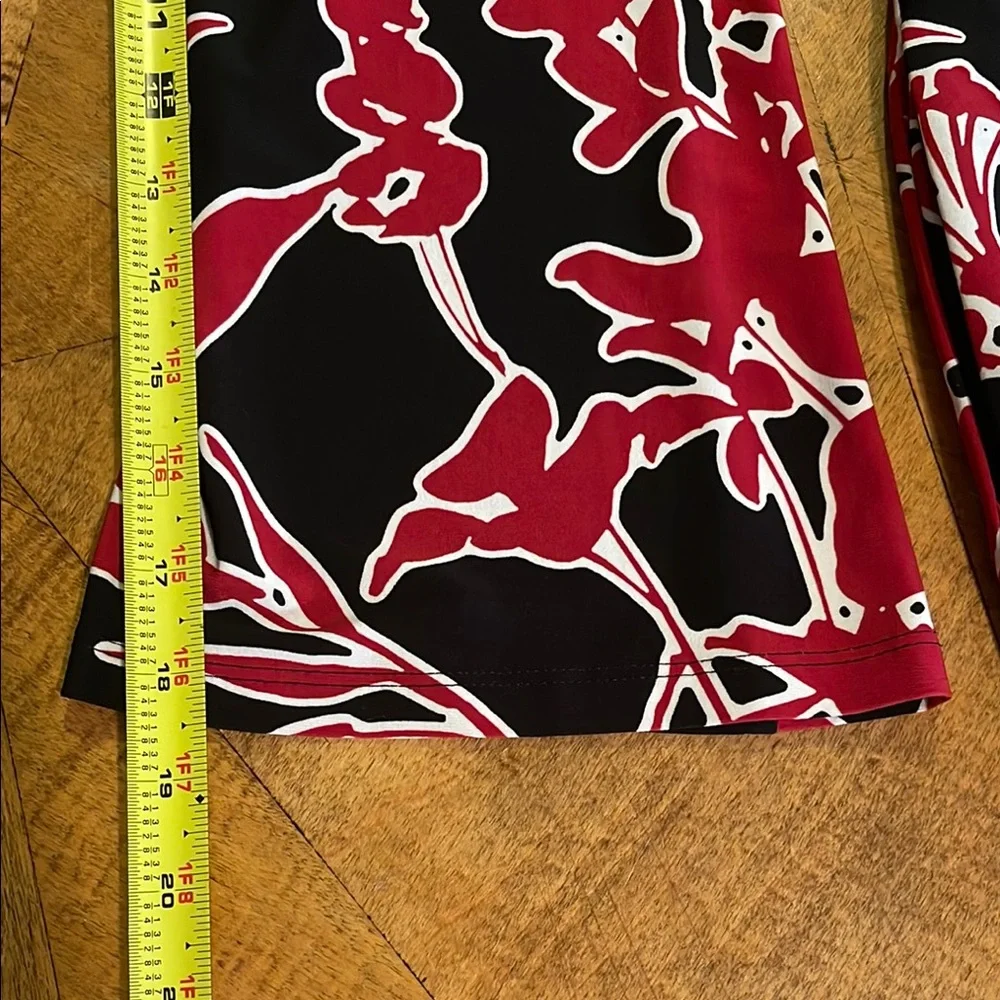 Lauren Ralph Lauren Black and Red Sheath Dress Crew Neck - Picture 12 of 15